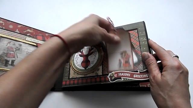 Новогодний альбом с элементами поп ап/New Year's album with elements of pop up смотреть онлайн