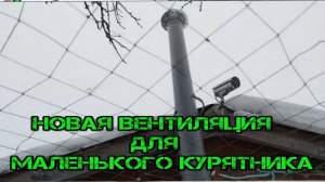 НОВАЯ ВЕНТИЛЯЦИЯ ДЛЯ МАЛЕНЬКОГО КУРЯТНИКА