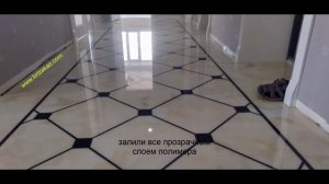 Эксклюзивный наливной пол под мрамор. Наливные полы в Кокшетау