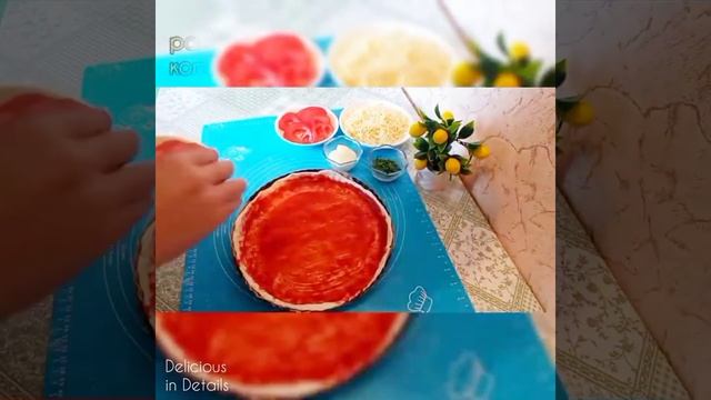 ПИЦЦА С КОЛБАСОЙ И СЫРОМ #домашняяпицца#пиццавдуховке#asmr#pizza#рецептпиццы#пиццадома