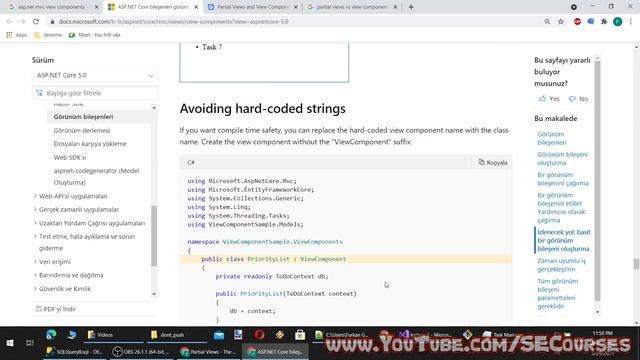 ASP.NET Core 5 - MVC - Bootstrap - Responsive Web Programming - Lecture 4: Partial Views, Component смотреть онлайн