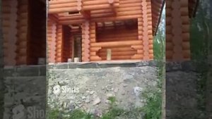 Построили дом из бревна. Строительство домов