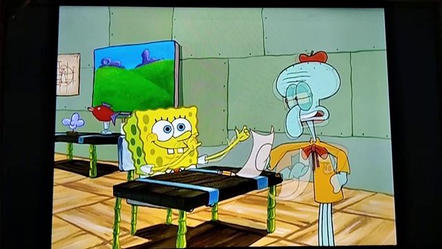 Как СпанчБоб рисует круг. смотреть онлайн
