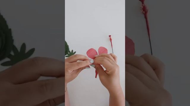 How to make paper hibiscus 🌺