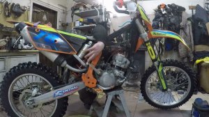 Замена поршня KTM 200 EXC