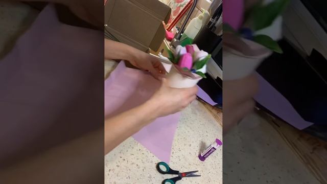 Сборка букета из мыла (часть 2)