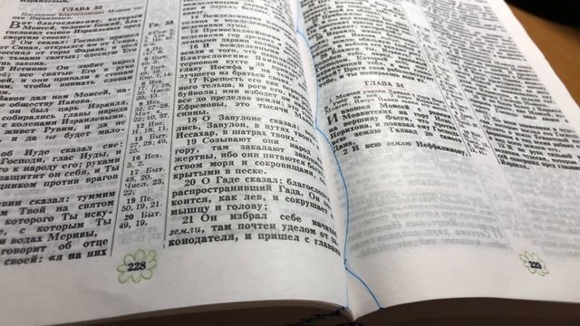 61. Чтение Библии по плану. Второзаконие 32-34. смотреть онлайн