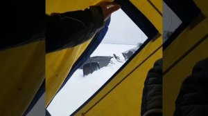Палатка Полар берд 3т.В сильный ветер без проблем.