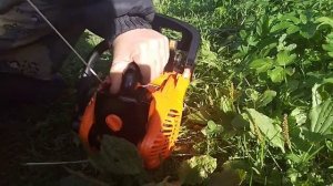 Заводим китайскую пилу Патриот на холодную.
