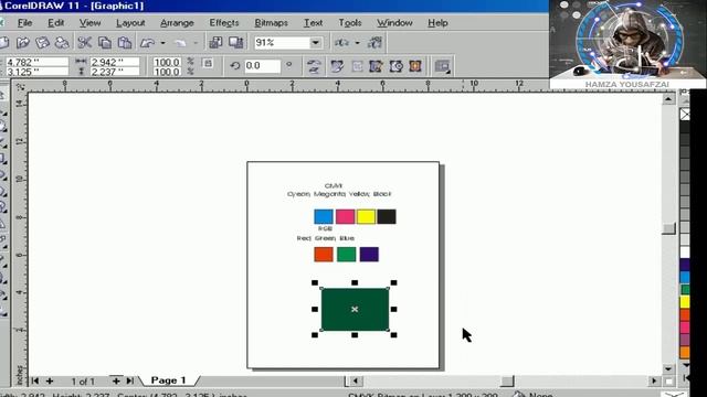 corel draw 11 complete course step by step || PART 2 || color resolution | in urdu | hamza yousafza смотреть онлайн