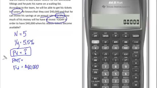 Solving for Present Value using the BAII Plus смотреть онлайн