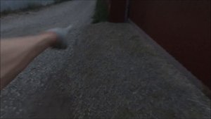 Площадка из гравийного щебня на даче