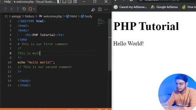 PHP tutorial: How to comment in php in all different ways | Lesson #2
