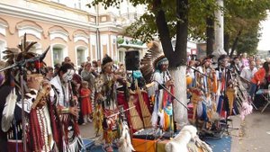 Индейцы в Воронеже (группа "Карал" из Перу)