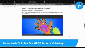 Onion Tau LiDAR Camera // Unboxing