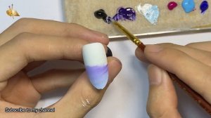 Galaxy design tutorial for nails l Học Vẽ Thiên Hà cho Móng Tay