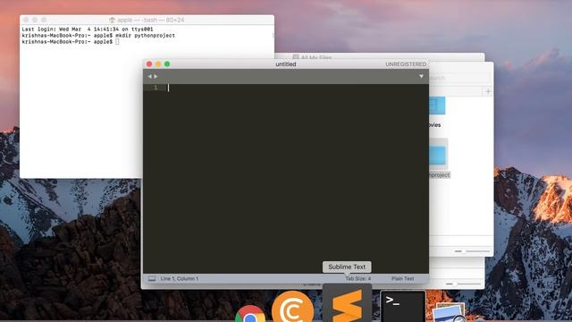 Python Project 1 Hello World | Beginners | Level 1 | Part 2-2-2 Sublime Text Editor | Tutorials Cod