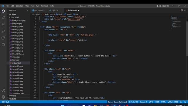 JavaScript 2D Game Development | Selection Program | Java Institute | Senuja Damnidu