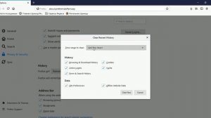 how to clear the cache and cookies in Mozilla Firefox \\ Chrome