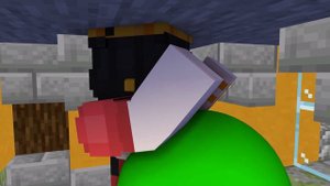 Too big fat Minecraft Vore in combat - Minecraft Animation