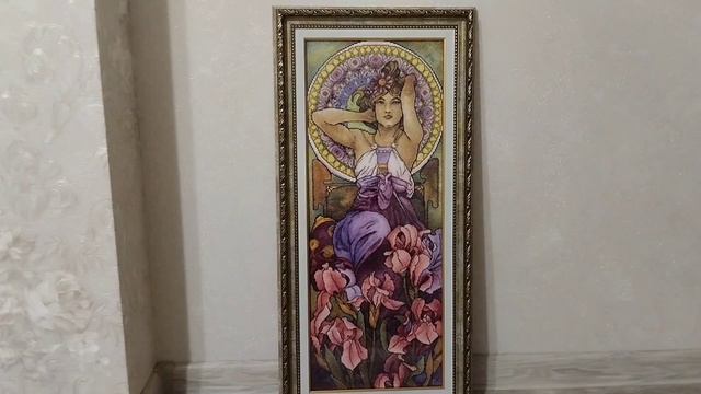 Вышивка крестом.Оформленная работа Аметист от фирмы PANNA. #вышивкакрестом