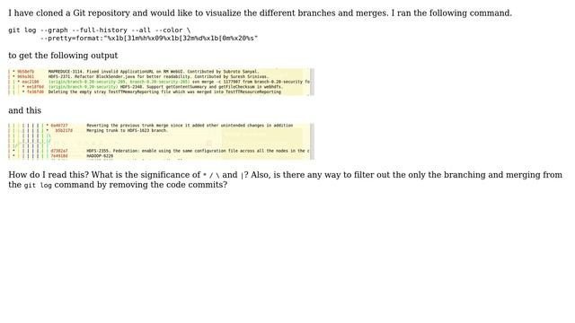 How to read the o/p of the 'git log' command? смотреть онлайн