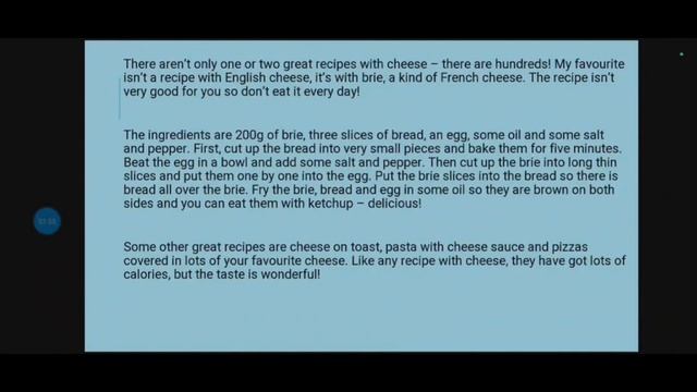 Reading. Cheese. 6th form. смотреть онлайн