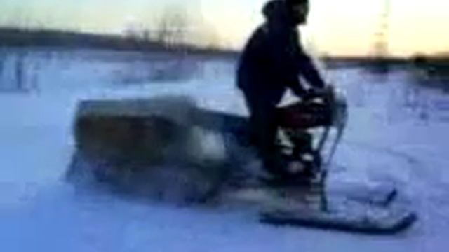Самодельный снегоход на базе мотоцикла Иж Планета смотреть онлайн