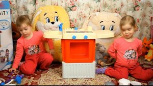 Кухня игрушечная с приборами. Распаковка большого набора Детская КУХНЯ с духовкой, мойкой и плитой