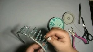 Корона (диадема) из бусин: мастер-класс