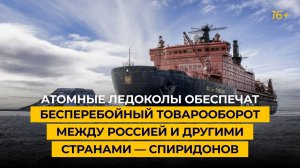Атомные ледоколы обеспечат бесперебойный товарооборот между Россией и другими странами — Спиридонов