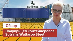 Полуприцеп контейнеровоз Sotrans Wallaroo Steel от компании Сотранс