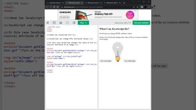 2_JS Introduction. Введение. JavaScript Tutorial w3schools.com
