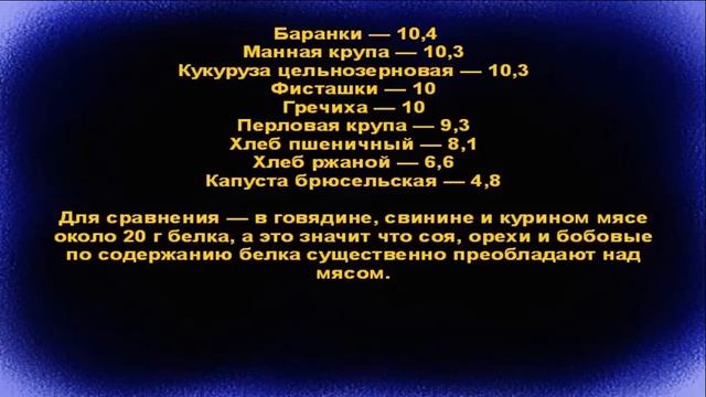 Вегетарианские продукты содержащие белок