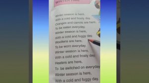 English poem - Winter Time