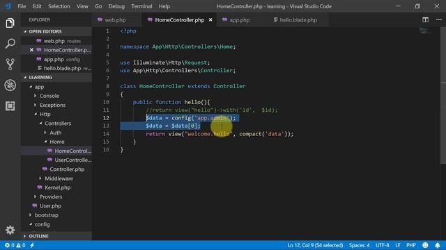 Custom Configuration Files, Keys, and env Variables - Become a Master in Laravel - 06
