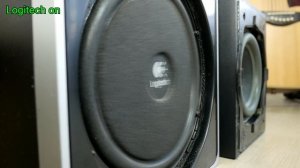 Bose companion 3 vs Logitech Z4 sound bass test [stereo record HQ]