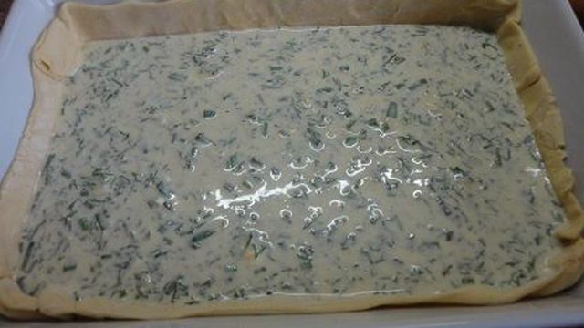 Летний пирог с зеленью