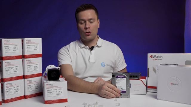 Комплект видеонаблюдения на 4 Мп с ip камерами HiWatch DS-I400 смотреть онлайн