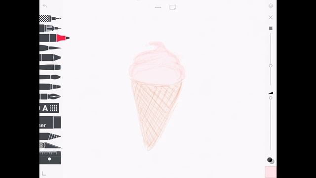 Поэтапное рисование мороженого:з смотреть онлайн