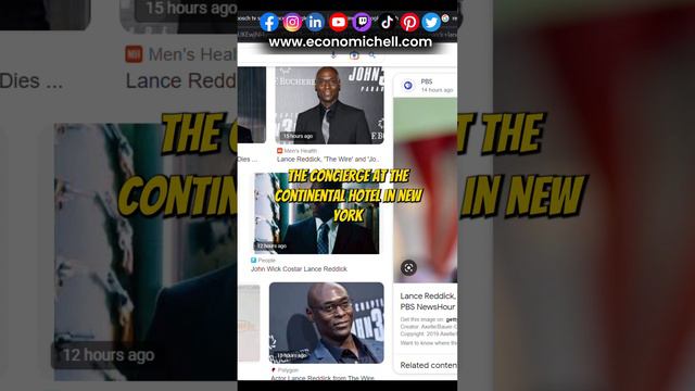 Charon from John Wick Dies - Lance Reddick