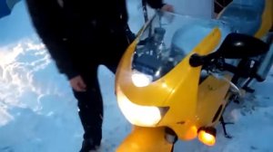 15 01 2017  HONDA VTR1000F ПОПЫТКА ЗАВЕСТИ МОТОР ПОСЛЕ 6 МЕСЯЦЕВ ПРОСТОЯ НА ЗИМОВКЕ