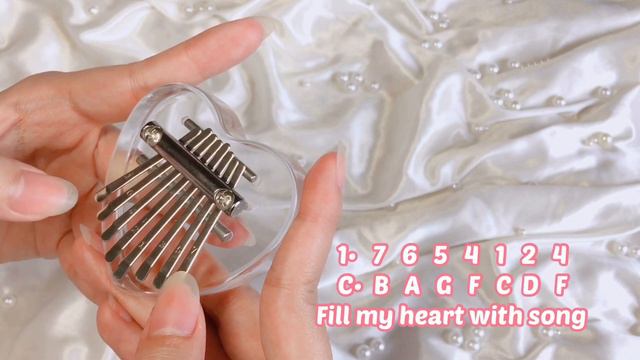 Frank Sinatra - Fly Me To The Moon 8-key Kalimba Cover w Easy Tabs  Pai C