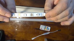 Плинтус с адресной светодиодной лентой WS2812B контроллеры sp103e sp106e/Board with WS2812B LED