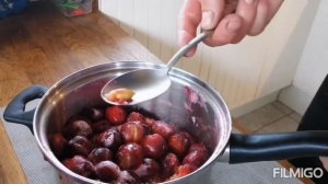 Джем из слив с грецкими орехами. Двойное удовольствие.