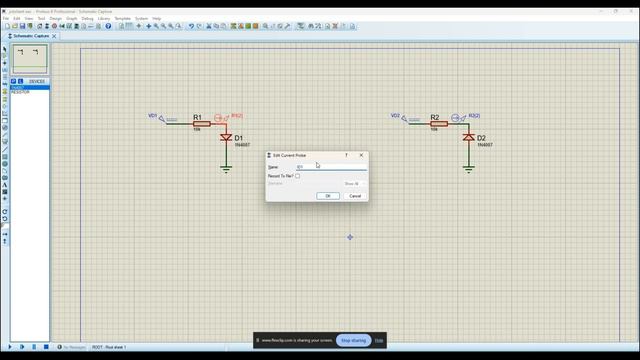 DIODE CHARACTERISTIC USING PROTEUS смотреть онлайн