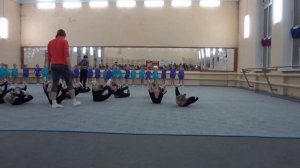 Эстетическая гимнастика. Роксет. 3,5 - 5лет. Открытый урок.27.12. 2014г.