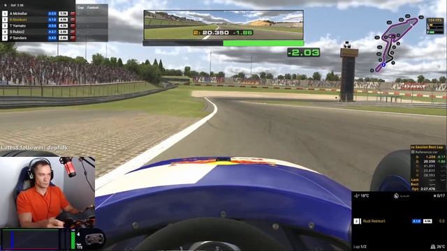 iRacing S3 2021, Skip Barber @ Nürburgring Grand Prix, pole position time of 2:19.288 смотреть онлайн