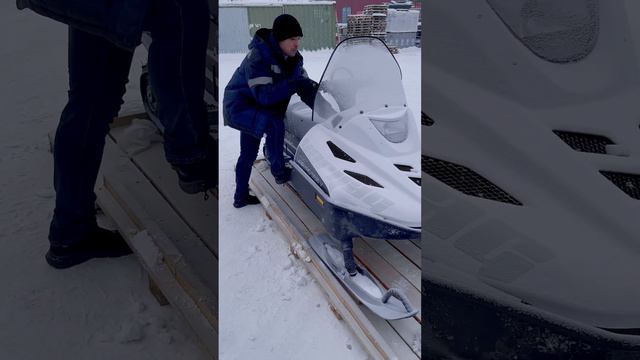 Запуск снегохода в -35❄️ тайга варяг 550v #русскаямеханика #тайгаваряг