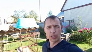 Строю сарай.Выравниваю столбы. 2.